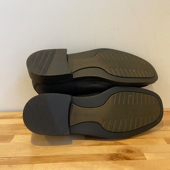 Rockport Men Black Nubuck Leather Oxford Dress Shoes Size 12W formal casual chic - Picture 8 of 15